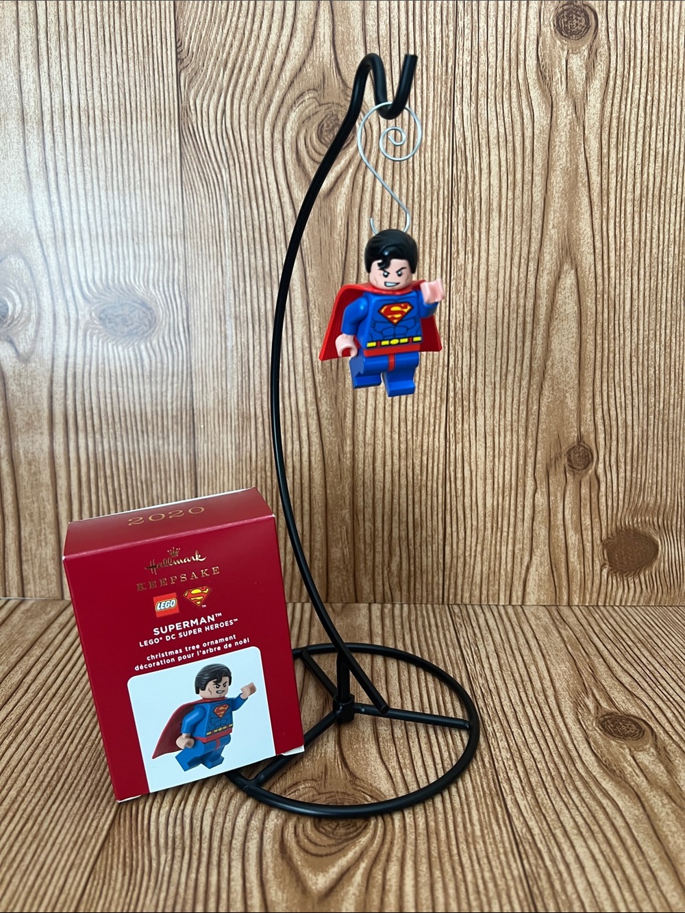 NIB Hallmark Keepsake 2020 Lego DC Comics Superman Mini Figure Ornament